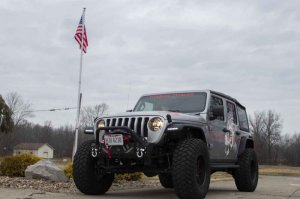 Jeep Wrangler Unlimited Front Bumper - Fishbone Offroad - Barracuda Bull Bar - `07-`18